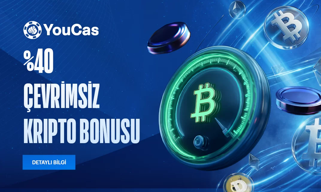 YouCas çevrimsiz kripto bonusu kampanya görseli