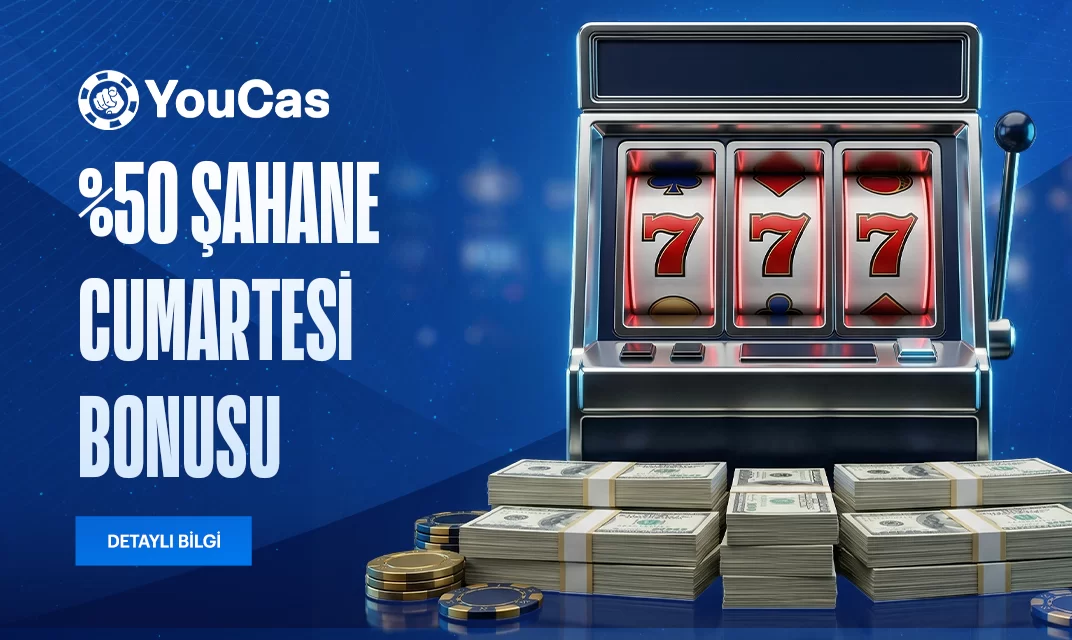 YouCas %50 Cumartesi yatırım bonusu