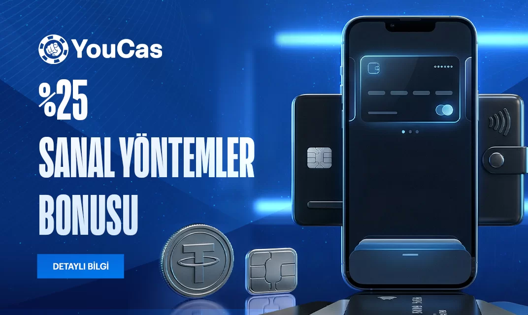 YouCas %25 sanal yöntemler Papara bonusu